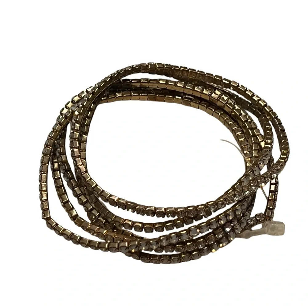 Gold Rhinestone Bracelets - Picture 4 of 6